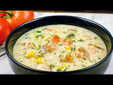 Бейне: Кокос сүті қосылған Cod Chowder