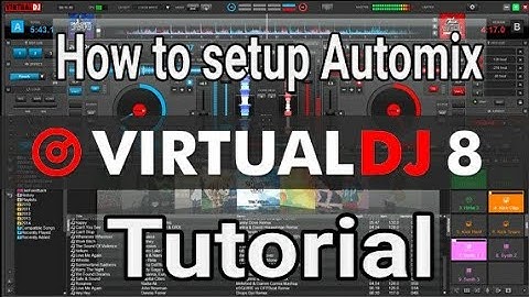VIRTUAL DJ 8 |Tutorial | how to set up a Automix playlist | beginners | part1
