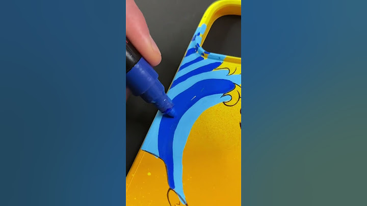Custom Phone Case Using Posca Markers!