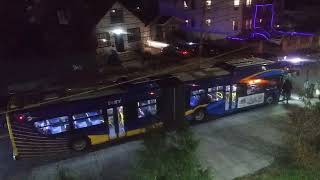 Live Night Time Cold in Queens NY: MTA Q111 Q77 Q113 & Q114 Limited Bus Services 12/5/25
