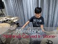 Milestone -Nothing&rsquo;s Carved In Stone- フルVer.小学5年生が叩いてみた!