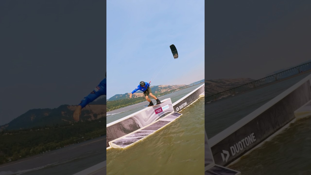 When Ewan Jaspan hits the water, you know it’s about to get wild #kiteboarding #gkakiteworld