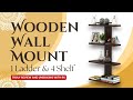 Tree Shape 4 Tier Wooden Wall Mount / Shelves 4 टियर लकड़ी की दिवार शेल्फ 🔥
