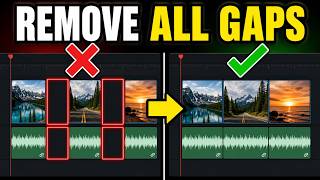 How to remove timeline gaps in Davinci Resolve