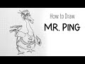 Mr. Ping Drawing| Kung Fu Panda Father Duck Drawing