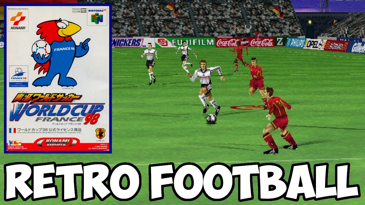 ワールドカップ　サッカーゲーム　レトロ Jikkyō World Soccer: World Cup France '98 (N64) · Retro Football