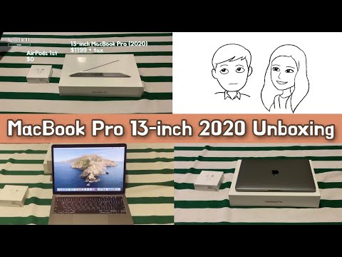 미국 언박싱) 맥북프로 2020 13인치 스페이스그레이, 에어팟 1세대 | Macbook Pro 2020 13-inch Spacegrey, AirPods 1st (2부)