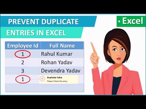 Duplicate entry in excel | prevent duplicate entries in excel