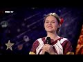 Românii au talent 2023 | Denisia Sănduleac a ridicat publicul la dans cu o bătătură moldovenească