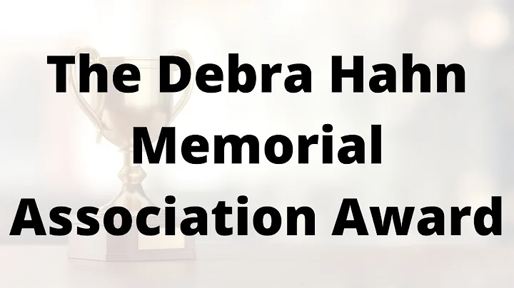 2020 Debra Hahn Memorial Association Award Winner