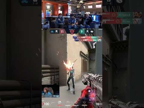 C9 v1c clutches 1v4 against EG #shorts #vct #valorantclips