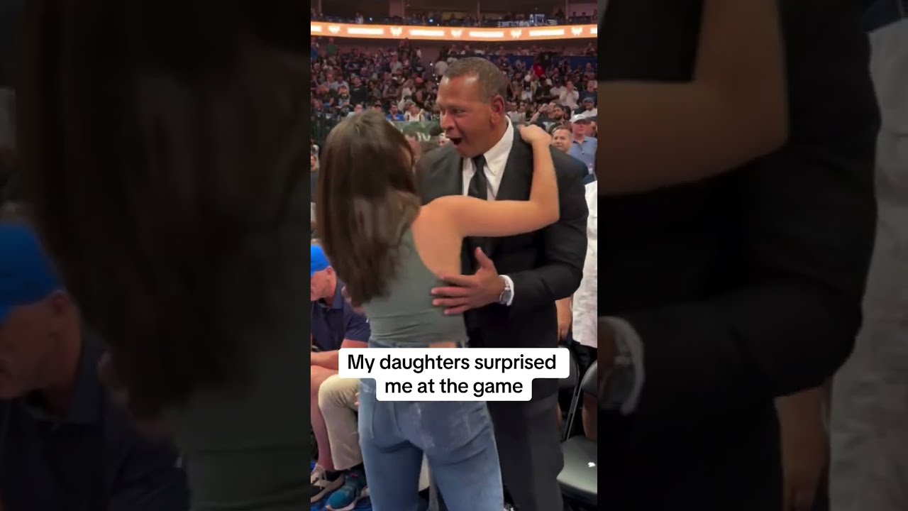 Alex Rodriguez Stunned As Daughter Surprises Him At Timberwolves Playoff Game Shorts