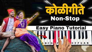 Nonstop Koli Songs 2020| Easy Piano Tutorial | Ash king Piano