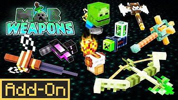 Mob Weapons Add-On | Minecraft Marketplace Addon | Showcase