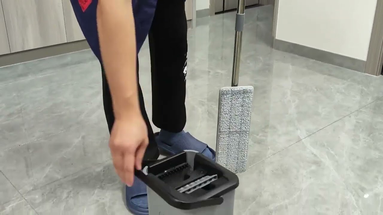 Automatic Cloth Changing Mini Mop, Push-Pull Handle