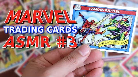 ASMR - Marvel Super Hero Trading Cards #3 - Whispering, Mouth Sounds, Relaxing, Avengers, X-Men etc.