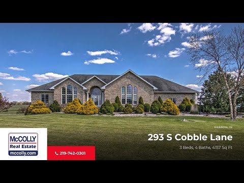 293 S Cobble Lane, Hebron, IN home video tour