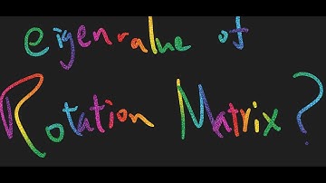 Eigenvalue of orthogonal matrix and rotation matrix