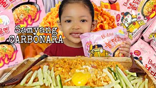 BUAT HAL🤣,REACTION CACA BILA MAKAN SAMYANG CARBONARA🤣‼️