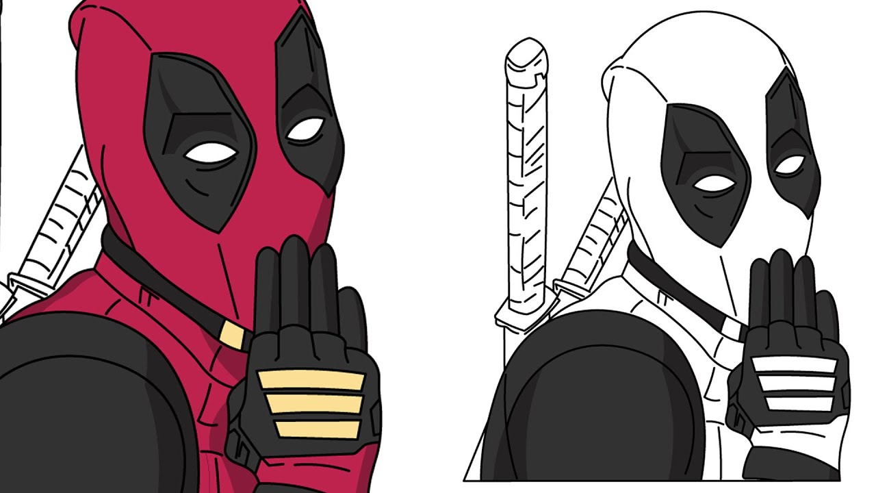 How to DraW DeadPool OOps | Step by Step | MarveL | Art Famiya Drawing ...