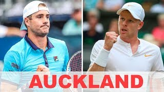 John Isner vs Kyle Edmund AUCKLAND 2020 screenshot 2