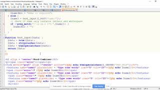 Generate word combinations - php script