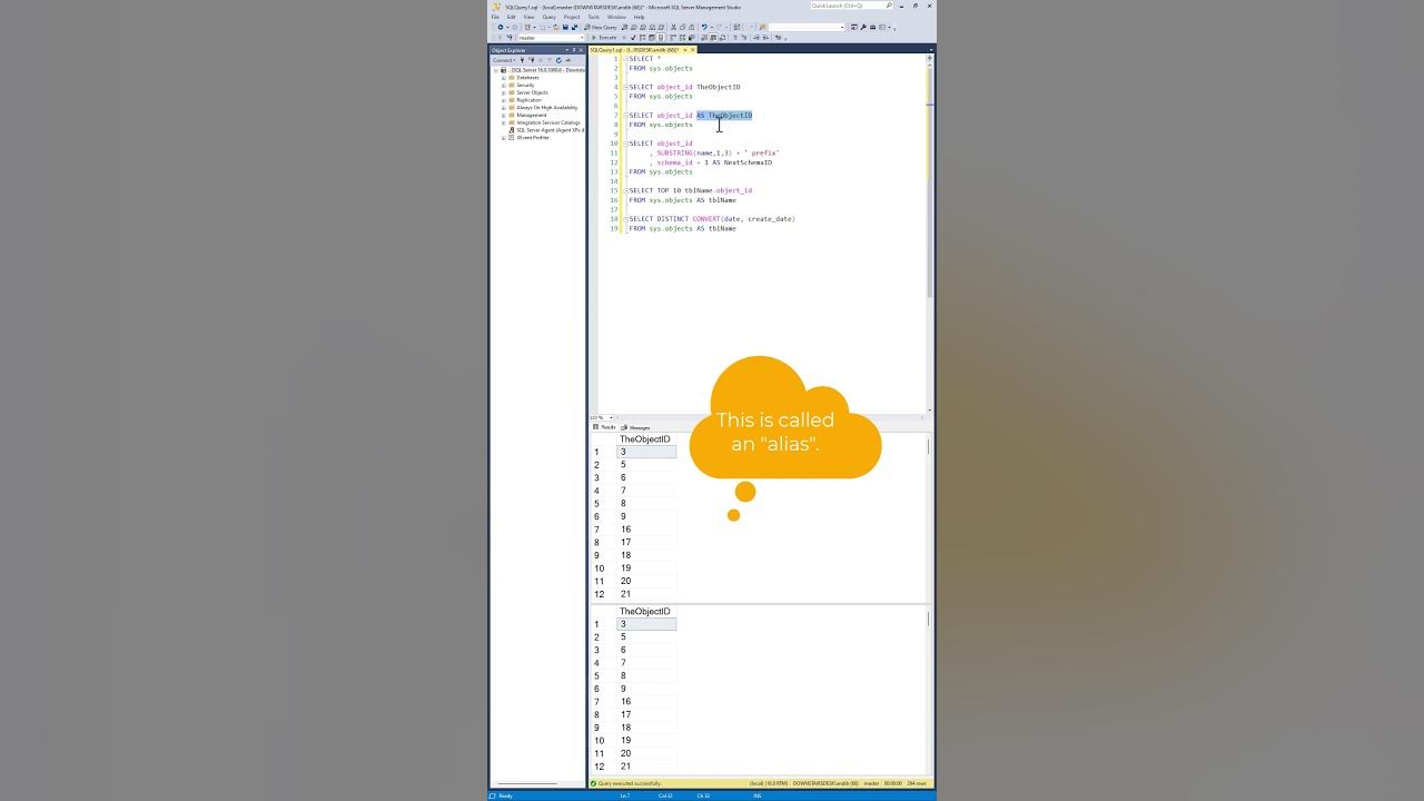 The sql server select statement in 60 seconds the select clause 