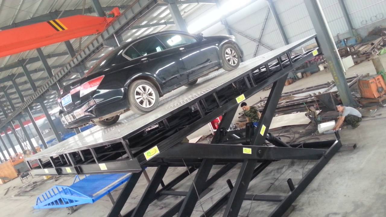 turntable car lift (2) YouTube