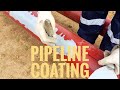 Pipeline Coating on welded joints #pipeline #pipelineconstruction #coating #welded