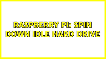 Raspberry Pi: Spin down idle hard drive