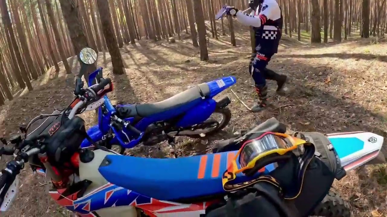Father & Son! Off-road 3 by dirtbikes in Kyiv suburbs