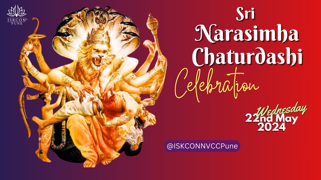 Sri Narasimha Chaturdashi Celebration 22nd May 2024 ISKCONNVCCPune