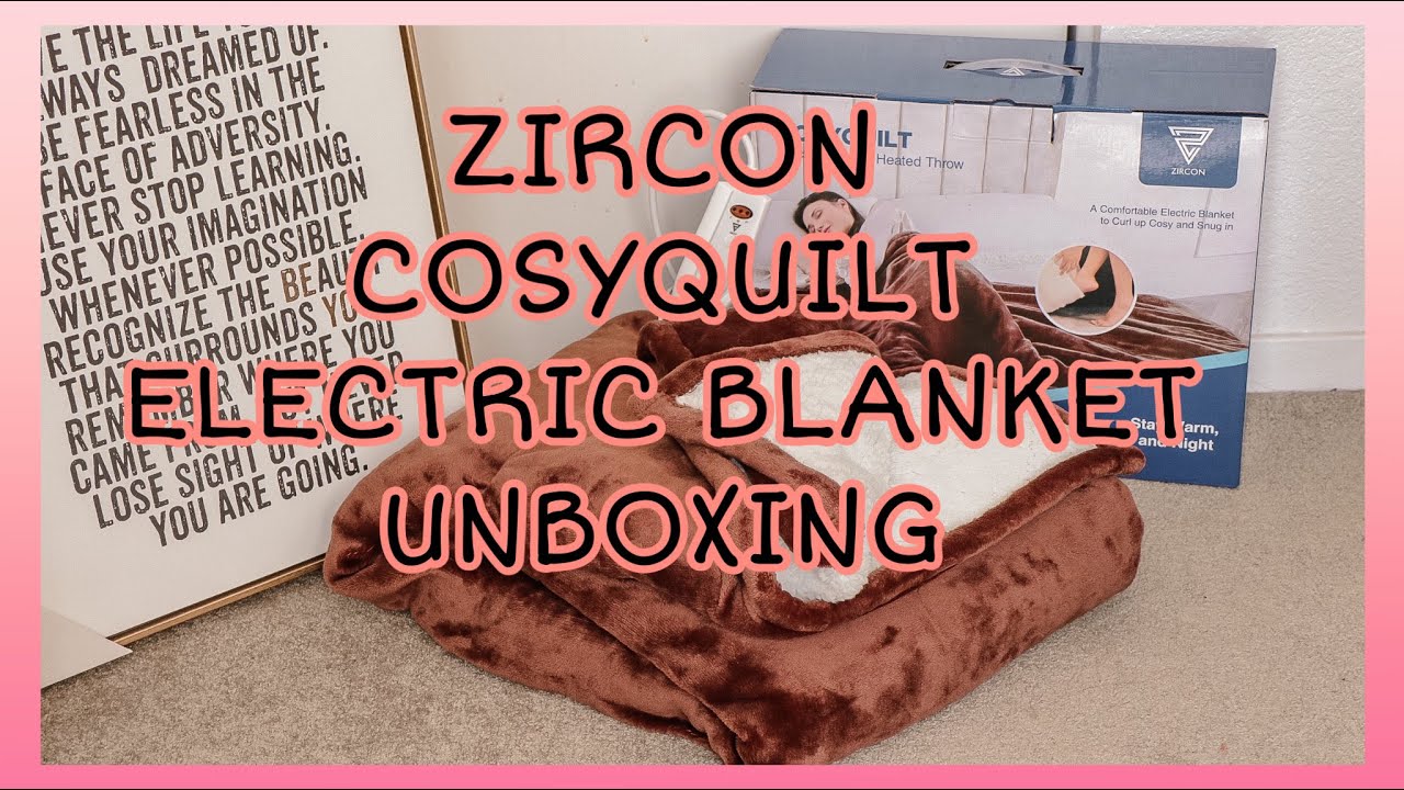 ZIRCON ELECTRIC BLANKET HEATED THROW YouTube