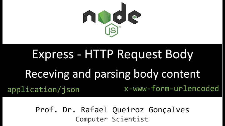 Node Express - HTTP Request Body: Receving and parsing body content