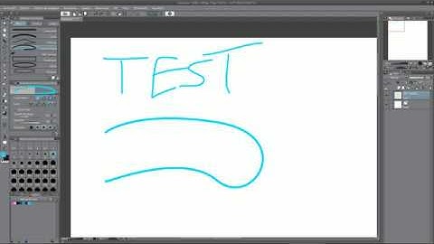 Clip Studio Paint EX - Curve Tool example and stuttering/lag