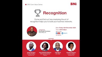 BNI Core Values - Recognition