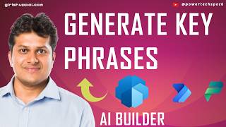 How to generate key phrases using AI Builder action in Power Automate?
