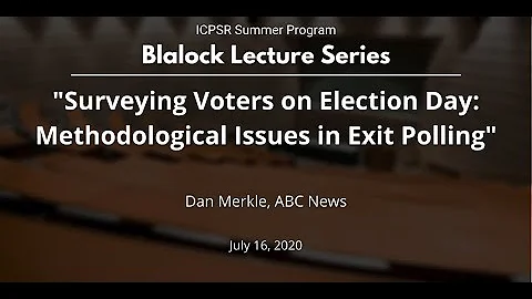 Surveying Voters on Election Day: Methodological Issues in Exit Polling