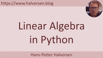 Linear Algebra in Python