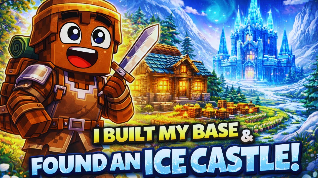 I Built My First Base… Then Found an ICE CASTLE! (Hytale)