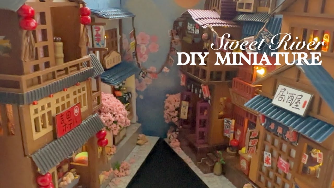 Cherry Blossoms Alley - DIY Miniature Kit