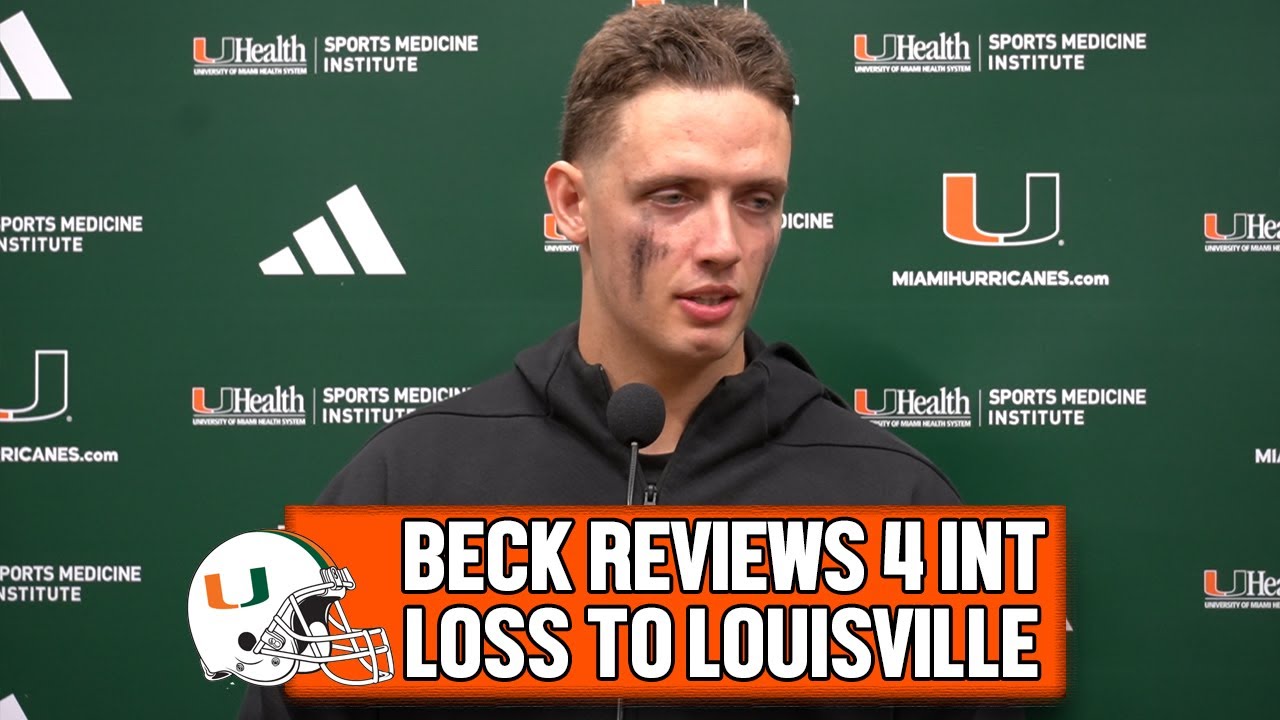 Carson Beck on #2 Miami's Loss to Louisville | Postgame Press Conference
