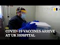 Coronavirus vaccines arrive at a UK hospital ahead of world’s first national vaccine rollout