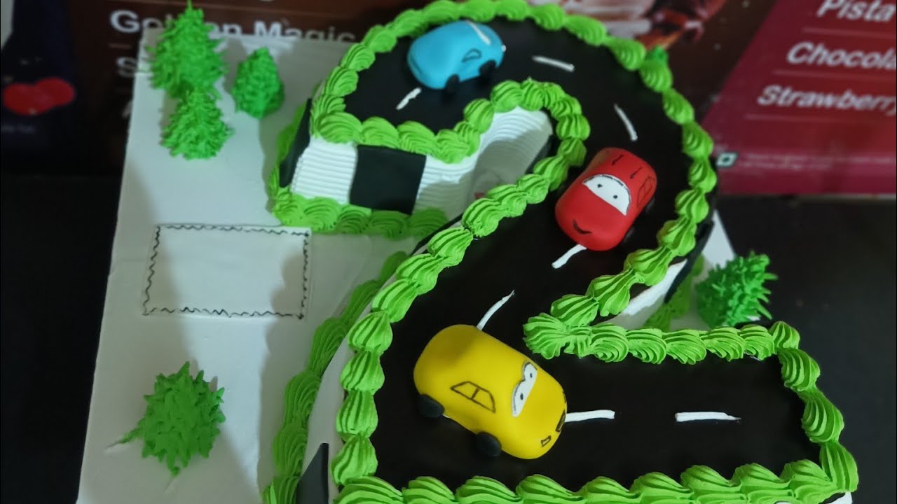 2 kg 2 number cutout 🍰🎂...