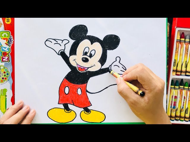 Cách Vẽ Chuột Mickey | How To Draw A Mickey Mouse - Youtube