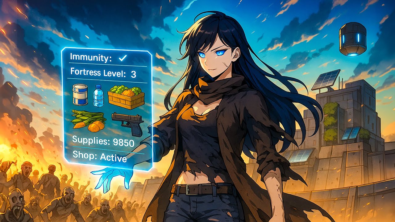 Reborn With Zombie Immunity and Built Fortress With Supplies System to Rule the Apocalypse