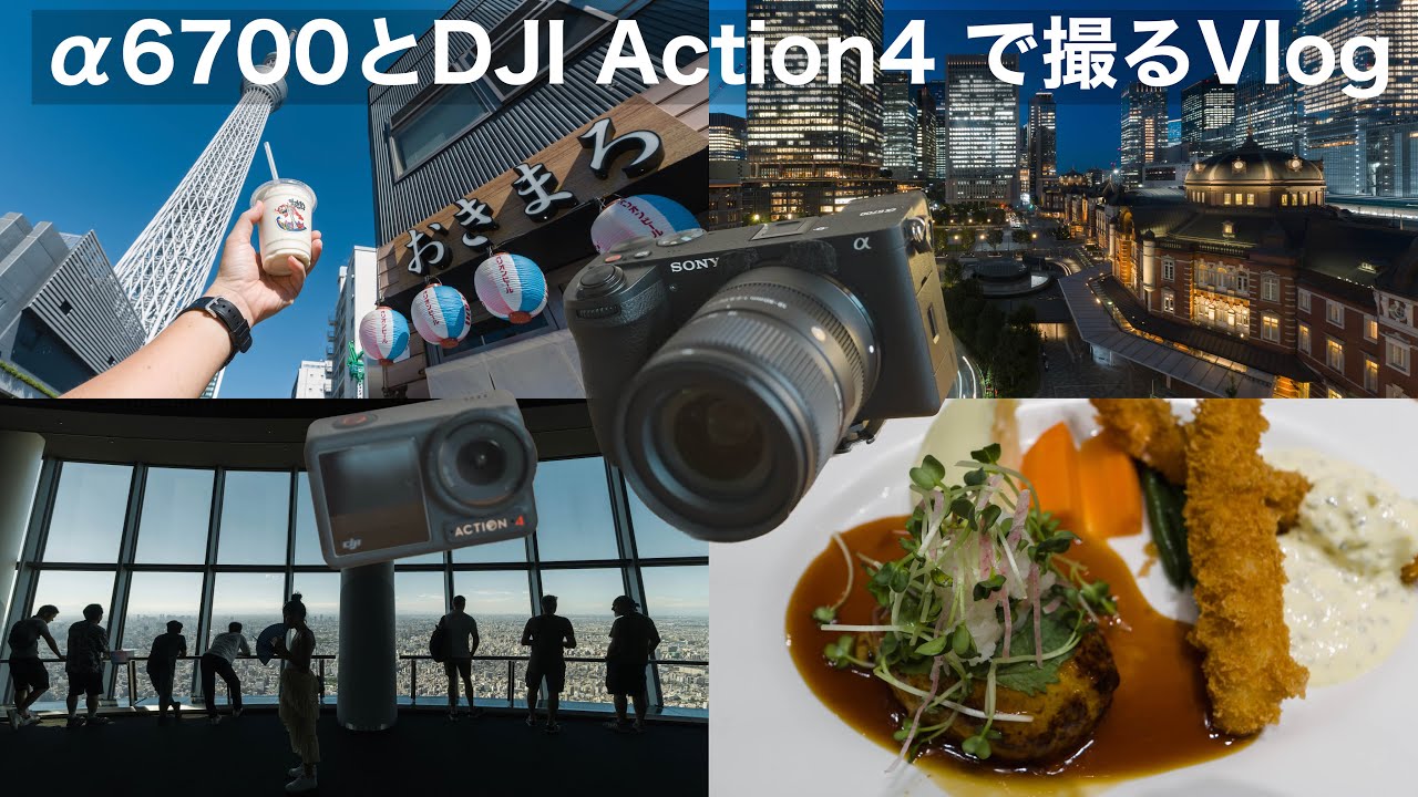 ソニー α6700(SELP1020G)とDJI Action 4で撮る東京Vlog Day3 / スカイ