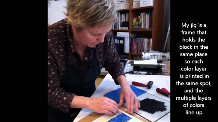 LINDA COTE - Printmaking Midnight Mountain Card