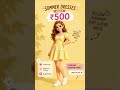 ✨ SUMMER DRESS HAUL UNDER ₹500 ✨ comment for link 🔗 subscribe for more styling tips 😍👍🤟