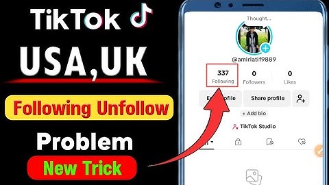 USA,UK Tiktok Account Automatic Unfollow Problem||USA,UK Tiktok Follow Unfollow Problem
